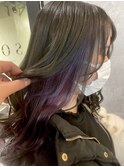 大人気のインナーカラー×ラベンダー♪