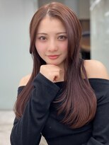 ソラ 広尾店(SORA)&nbsp;ロングレイヤー/ピンクベージュ/内巻き