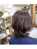 ふんわり感が優しい大人の外ハネくびれボブ！