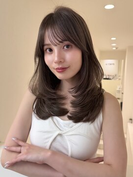 アイトーキョーエス 渋谷(AI TOKYO S) レイヤー/オリーブベージュ/結べるレイヤー/渋谷/髪質改善