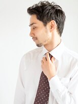 ヘアーサロン ラフリジー(Loufreasy) 好感度◎ ソフトツーブロックのセミウェットビジネスショート