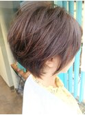 担当照井 トップふんわり♪束感丸みショート