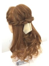 ツリー(Tree) ロープ編みハーフアップ