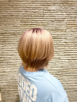 ビス ヘア アンド ビューティー 西新井店(Vis Hair＆Beauty) グラデーションカラー/ピンク/ピンクベージュ/ショートウルフ