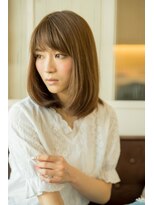 モハナ(m.ohana)&nbsp;【モハナ/泉大津】ミルクティーベージュのふわセミロング