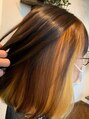 ヘアーサロン プアメリア(Puamelia) 透け感♪イエロー×ブラウン