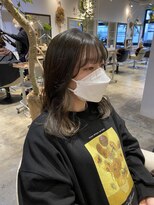 ナルヘアー 越谷(Nalu hair) イヤリングカラー/シアーベージュ