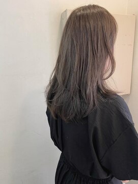 キャンバス バイ ネオリーブ 横浜西口(Canvas by neo.) セミロングレイヤー ミントグレージュ レイヤーsk