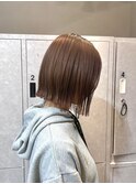 イメチェン/フルバング/似合わせカット/レッドブラウン/髪質改善