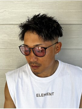 スタンドバーバー 柏(STAND BARBER) カルマパーマ/ベリーショート/ダークアッシュ/ニュアンスパーマ