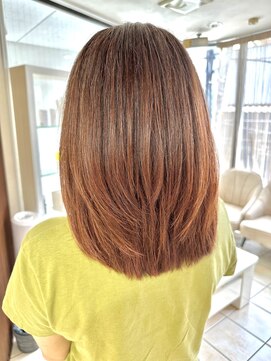 クオリス 上板橋店(QUALIS) 大人可愛い丸みレイヤーピンクオレンジベージュベビーピンク