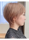 襟足長め/大人ショートボブ/白髪ぼかし/30代/40代/鎌倉