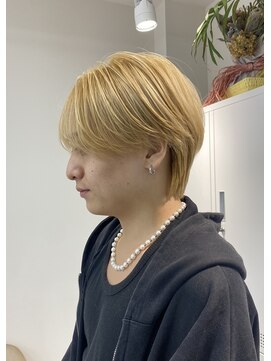 ワンズ リー 上大岡店(One's ly) シースルーマッシュ_ブロンド韓国/ニュアンスパーマ