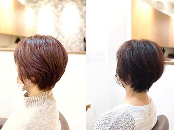 フリージア(freesia)の写真/【髪に優しい上質な白髪染めで上品な大人髪へ◎】艶感のある仕上がりで魅力を引き出します☆