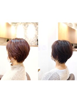 【髪に優しい上質な白髪染めで上品な大人髪へ◎】艶感のある仕上がりで魅力を引き出します☆