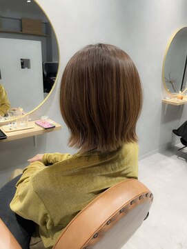 リーシュ(Re:sh) マロンカラー/水素ケア/外はねボブ/艶感