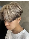 【men's】 ブリーチ2回エンドカラー（高槻/高槻美容室/メンズ）