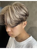 シアン(.Xian)&nbsp;【men's】 ブリーチ2回エンドカラー（高槻/高槻美容室/メンズ）