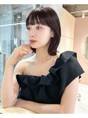 ♪顔周り　レイヤー　ウルフ　ワイドバング　縮毛矯正　ボブ