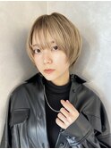 大人ショートボブ 20代30代40代ヘア 小顔