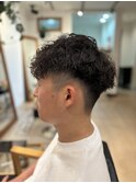短髪×波巻きパーマ【平塚・秦野・二宮・小田原・茅ヶ崎】