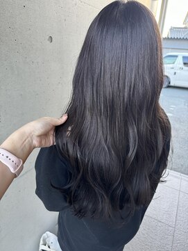 アチーブティルスマートサロン 豊川末広通店(achieve till Smart Salon) 透明感グレージュカラー暗髪ロングヘア髪質改善20代30代40代