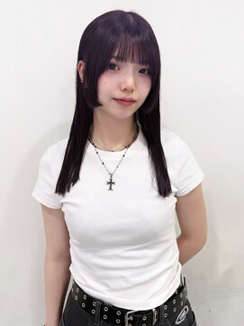 ゼスト 吉祥寺店(ZEST) ラベンダーブラック/姫カット/韓国ヘア 吉祥寺桜