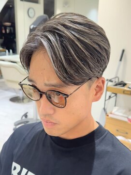 バース 梅田中崎町店(BIRTH) 50代40代白髪ぼかしシルバーメッシュバレイヤージュ