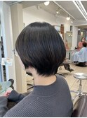 大人可愛いショートボブ