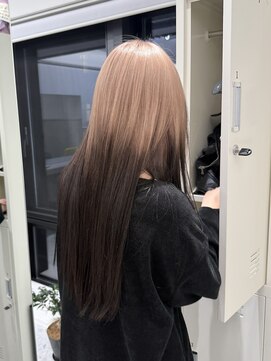 いろあそび 町田 ルーツカラー/ホワイトベージュ×ブラウン