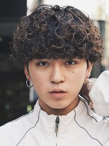 フィフス(fifth)&nbsp;原宿プードルパーマメンズカットラウンドマッシュ刈り上げ