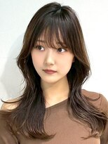 ワンズ リー 上大岡店(One's ly)&nbsp;イメチェンピンクベージュ アンブレラカラー前髪