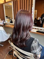 ピールアーク(peal ark)&nbsp;艶感ボルドーカラー◎ブリーチなし×暖色カラー