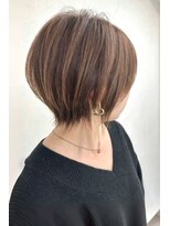 ゴカン バイ ジル ブラン 名古屋(Gokan by JIL BLAN)&nbsp;ハイライトバレイヤージュダブルカラーショートカット30代40代