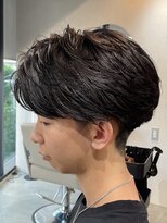 ブルニール 中崎町(BLEUNIR) フェザーパーマ ニュアンスパーマ メンズ センターパート