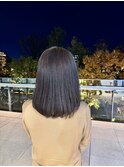 艶髪ストレートミディ/髪質改善