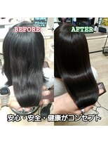 ルーミールーム(RoomieRoom)&nbsp;森本タクミ　の　髪質改善/アッシュブラック/ツヤ髪ロング