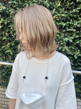 スティードトーキョー(Steed Tokyo) high tone sheer beige × bob