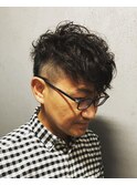 ジェントルマンスパイラルかき上げヘア<ヒロ銀座/理容室/浜松町>