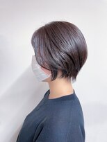 ベルクープス 天王寺店(Belle Coupes)&nbsp;【BelleCoupes】平田澄香 ショートヘア インナーカラー ブルー