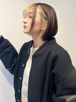 レトン 銀座(leton)&nbsp;ビタミンカラー/ワンレンボブ/くびれヘア/テラコッタ/オン眉