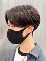 エルマーク(L-MARK)&nbsp;トランクスヘアセンターパートニュアンスパーマ韓国カルマパーマ