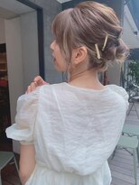 ルービック 奈良(Rubik's)&nbsp;セクションカラー/イヤリングカラー/外ハネニュアンスボブ