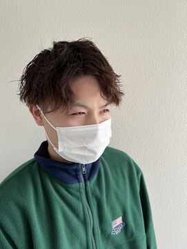 ゴットフロー(GOTTO FLOW) 緩めのスパイラルパーマ！アップバングショート