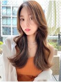 20代30代40代韓国ヘアレイヤーカット顔まわりカットくびれヘア