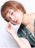大人可愛い小顔美髪ツヤ髪ピンクブラウンベイビーピンクA4