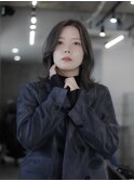 グレー　ミディアム　大野城　美容室