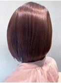 20代30代40代髪質改善カラーココアブラウン透明感ミディボブ