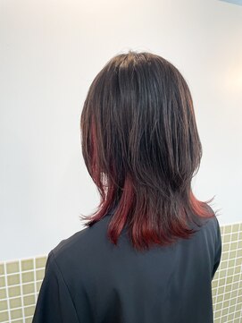 ルヴェルヘアー(Revel hair) 【インナーカラー】チェリーピンク