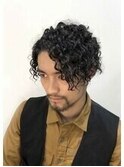 メンズパーマ・スパイラルパーマ・メンズヘア・外国人風パーマ
